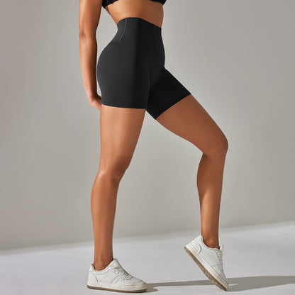 Obsidian Black Yoga Shorts