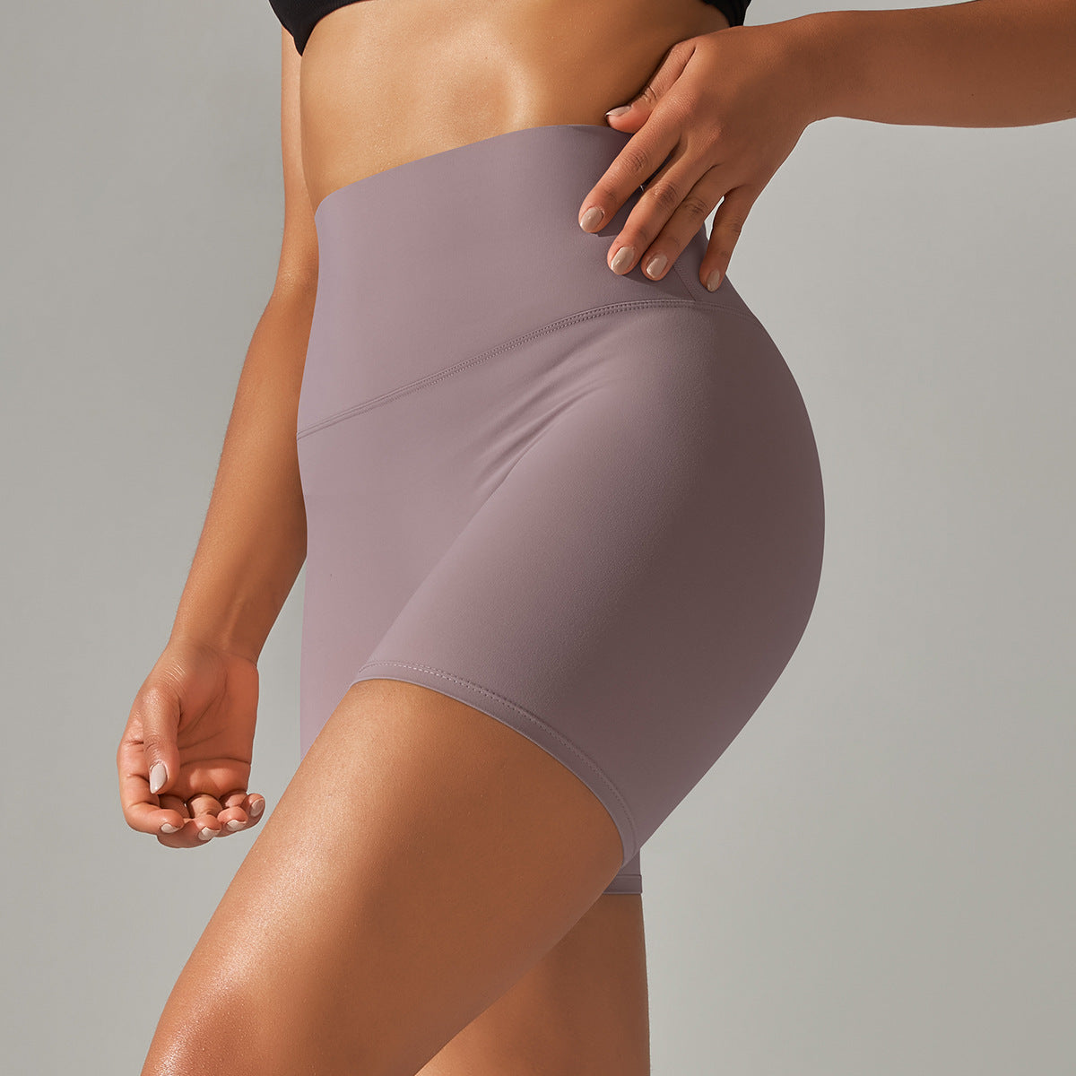 Dusky Pink Yoga Shorts